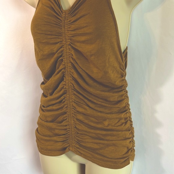 Sundry - Woman’s Dijon Ruched Racer Back Tank - Medium - Picture 6 of 9